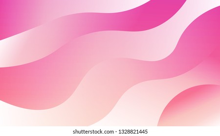 Gradient background. Colorful waves, smooth shapes. Background for Wallpaper, Web Design, Brochure, Visit Card. Vector wave pattern