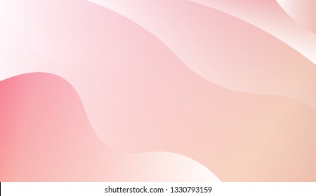 Gradient background. Colorful waves, smooth shapes. Background for Wallpaper, Web Design, Brochure, Visit Card. Vector wave pattern