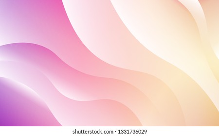 Gradient background. Colorful waves, smooth shapes. Background for Wallpaper, Web Design, Brochure, Visit Card. Vector wave pattern