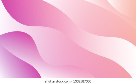 Gradient background. Colorful waves, smooth shapes. Background for Wallpaper, Web Design, Brochure, Visit Card. Vector wave pattern