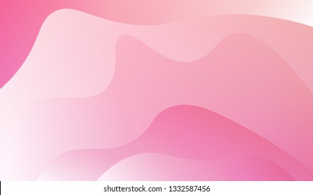 Gradient background. Colorful waves, smooth shapes. Background for Wallpaper, Web Design, Brochure, Visit Card. Vector wave pattern