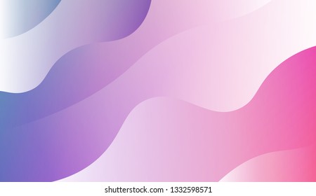 Gradient background. Colorful waves, smooth shapes. Background for Wallpaper, Web Design, Brochure, Visit Card. Vector wave pattern