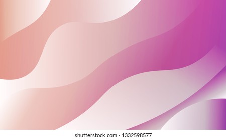 Gradient background. Colorful waves, smooth shapes. Background for Wallpaper, Web Design, Brochure, Visit Card. Vector wave pattern