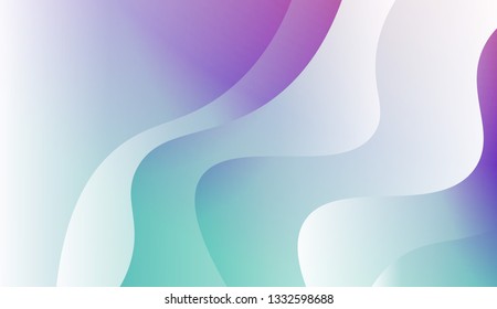 Gradient background. Colorful waves, smooth shapes. Background for Wallpaper, Web Design, Brochure, Visit Card. Vector wave pattern
