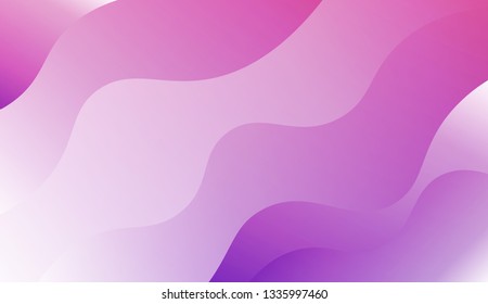 Gradient background. Colorful waves, smooth shapes. Background for Wallpaper, Web Design, Brochure, Visit Card. Vector wave pattern