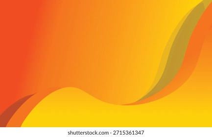 Fondo degradado con una combinación de colores naranja y amarillo, con variaciones en la gradación de curvas curvas