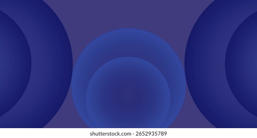 Gradient background concept circle papercut smooth color composition simple modern abstract good