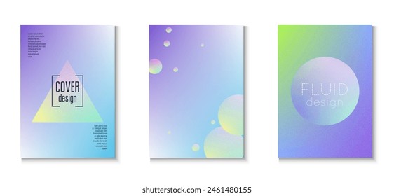 Gradient Background. Creative Placard. Fluorescent Circle Illustration. 3d Poster. Grainy Triangle Design. Memphis Elements. Blue Grain Minimal Set. Pink Gradient Background