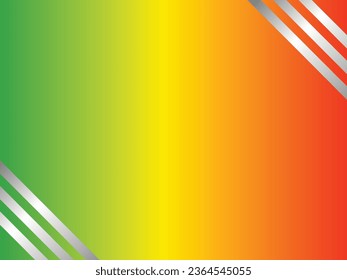 Gradient Background  Design with Corner Sliver Stripes Design Vector 