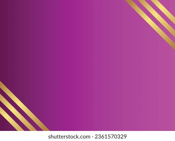 Gradient Background design With Golden Corner Lines Vector