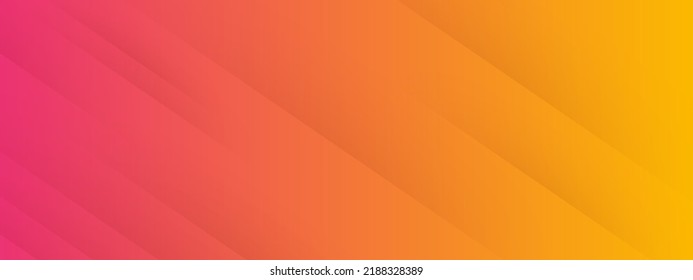 Gradient background with diagonal lines. Orange backdrop with lines with shadows. Modern abstract vector design template