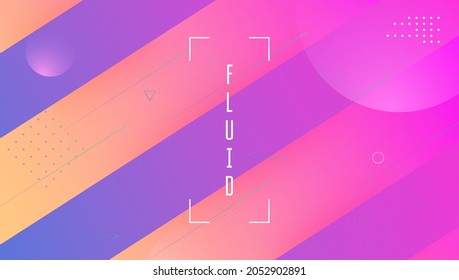 Gradient Background. Digital Layout. Flat Landing Page. Fluid Pattern. Graphic Frame. Business Wallpaper. Art Rainbow Cover. Blue Mobile Poster. Magenta Gradient Background