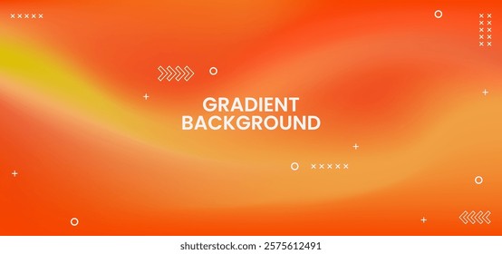 A gradient background with a lot of dots and arrows. The background is orange and the dots