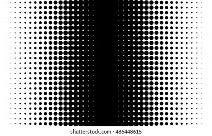 Gradient background with dots Halftone dots design Light effect Seamless pattern Vector isolated object for website, card, poster