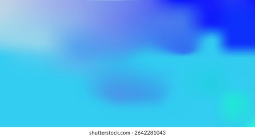 Gradient background featuring smooth transitions between shades of blue and cyan, creating a calming and contemporary abstract aesthetic perfect for design, decor, and digital use.