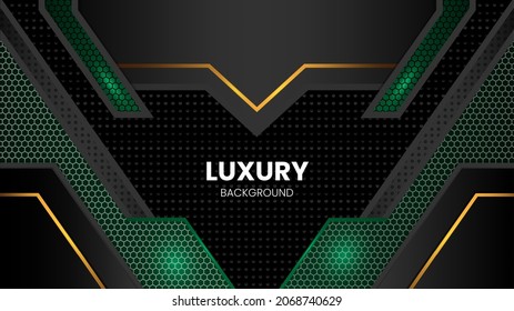 Fondo degradado en estilo futurista con color verde Vector
