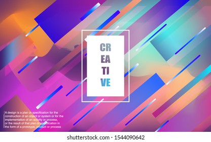 Gradient Background with geometric style for Website Landing Page and Wallpaper - EPS 10