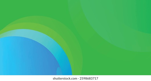 Gradient background from green to blue, abstract background 