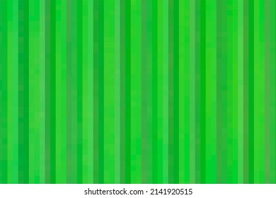 Gradient background of green squares connected vertical. Striped texture of green tones squares. Abstract geometric texture. The substrate for branding, calendar, postcard, banner, cover, website