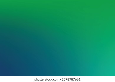 Gradient background in green tones concept. Elegant Blurred Wallpaper Background. Spring green to deep blue transition Gradient colorful art Gradient Background. EPS vector illustration