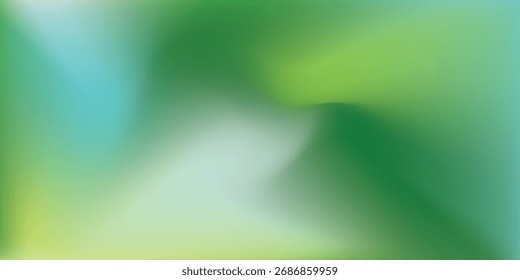 Gradient background green tones vector design abstract modern nature