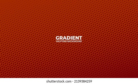 Gradient Background Halftone pattern. Vector Background Halftone hexagon. 