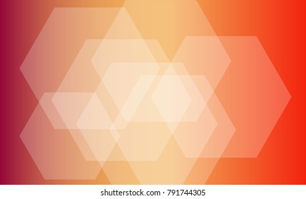 Gradient Background, Hexagons with Transparency