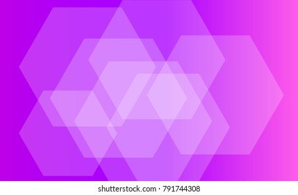 Gradient Background, Hexagons with Transparency