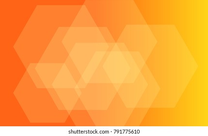 Gradient Background, Hexagons with Transparency