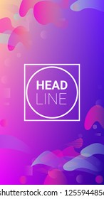 Gradient Background. Horizontal Orientation. Banner Design Composition. Modern Geometric Pattern. Gradient Background.