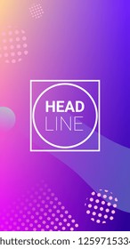 Gradient Background. Horizontal Orientation. Banner Design Composition. Modern Geometric Pattern. Gradient Background.