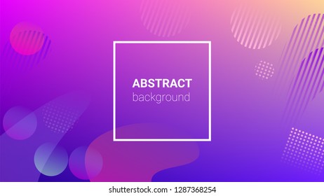 Gradient Background. Horizontal Orientation. Banner Design Composition. Modern Geometric Pattern. Gradient Background.