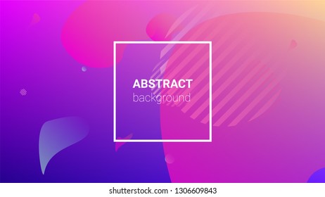 Gradient Background. Horizontal Orientation. Banner Design Composition. Modern Geometric Pattern. Gradient Background.