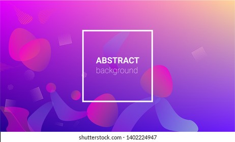 Gradient Background. Horizontal Orientation. Banner Design Composition. Modern Geometric Pattern. Gradient Background.
