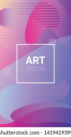 Gradient Background. Horizontal Orientation. Banner Design Composition. Modern Geometric Pattern. Gradient Background.