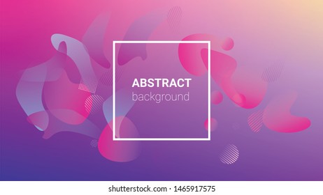 Gradient Background. Horizontal Orientation. Banner Design Composition. Modern Geometric Pattern. Gradient Background.