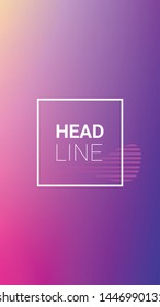 Gradient Background. Horizontal Orientation. Modern Geometric Pattern. Banner Design Composition. Gradient Background.