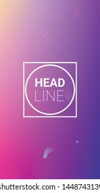 Gradient Background. Horizontal Orientation. Modern Geometric Pattern. Banner Design Composition. Gradient Background.