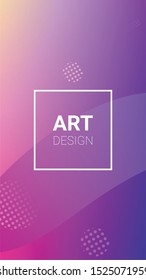 Gradient Background. Horizontal Orientation. Modern Geometric Pattern. Banner Design Composition. Gradient Background.