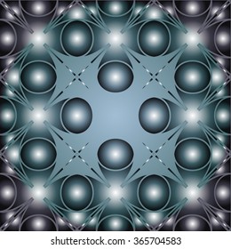 Gradient background image. Blue abstract lights background - Vector.