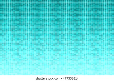 Gradient  Background  Made by Rectangular Tiles of Random Shades of The Turquoise Color.