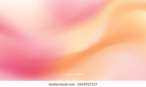 Malla de fondo degradado de color amarillo y rosa