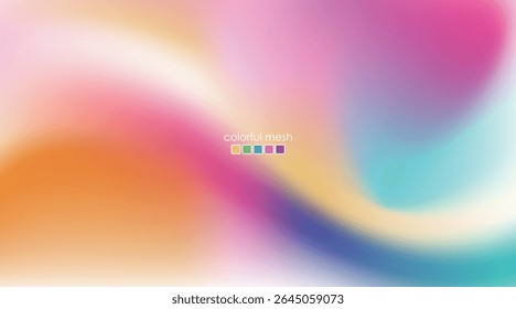 Diseño colorido del arco iris de la malla del fondo del degradado