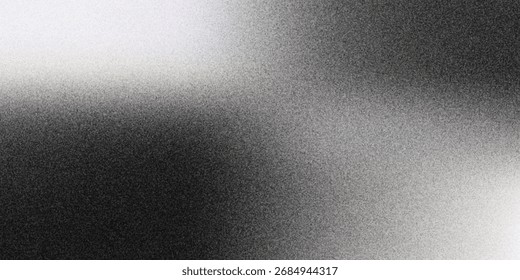 Gradient background with metallic silver fading into black, featuring a delicate grainy texture