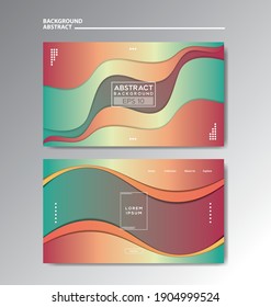 Gradient background modern with colorful style gradient color and geometric. Landing Page, Cover Page, abstract wallpaper, and banner template. Eps 10.