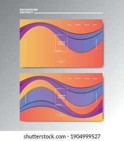 Gradient background modern with colorful style gradient color and geometric. Landing Page, Cover Page, abstract wallpaper, and banner template. Eps 10.