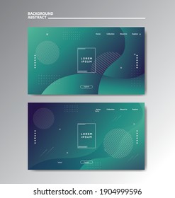 Gradient background modern with colorful style gradient color and geometric. Landing Page, Cover Page, abstract wallpaper, and banner template. Eps 10.