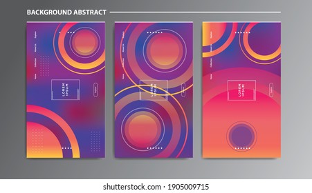 Gradient background modern with colorful style gradient color and geometric. For Landing Page, Cover Page, abstract wallpaper, and banner template.