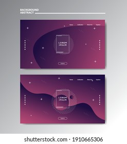 Gradient background modern with colorful style gradient color and geometric. Landing Page, Cover Page, abstract wallpaper, and banner template.