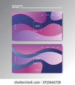 Gradient background modern with colorful style gradient color and geometric. Landing Page, Cover Page, abstract wallpaper, and banner template.